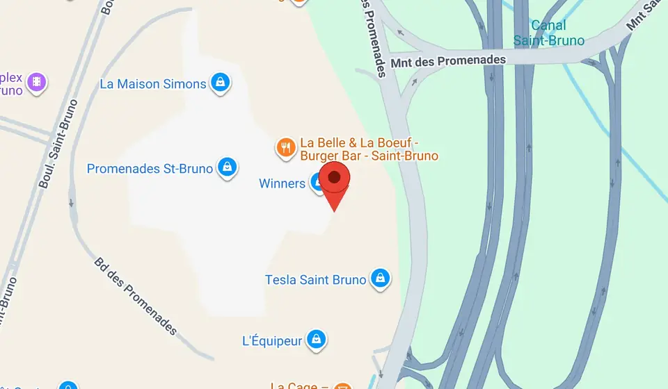Carte du studio sélectionné